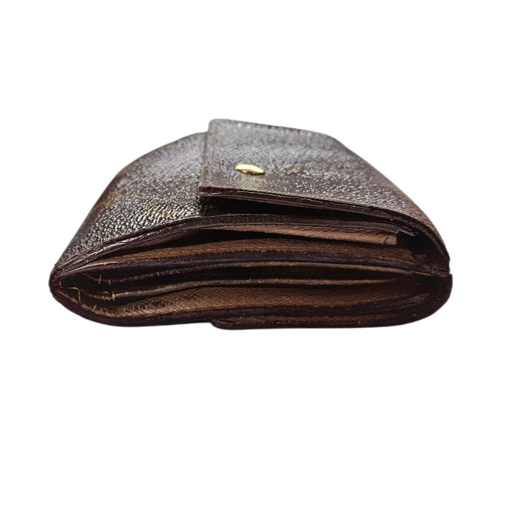 Louis Vuitton Vintage Elise Double Snap Wallet in Monogram Canvas From 1997